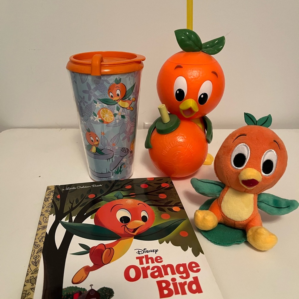 Disney Orange Bird Collection with Plush and Book